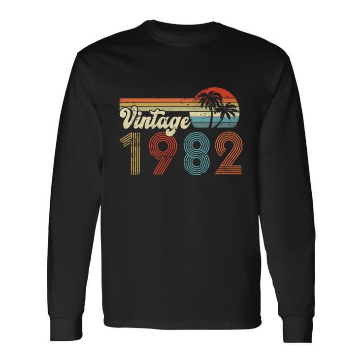 Vintage 1982 Made In 1982 40Nd Birthday 40 Year Old Long Sleeve T-Shirt