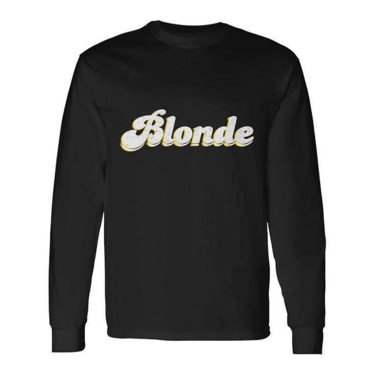 Vintage Blonde Logo Long Sleeve T-Shirt
