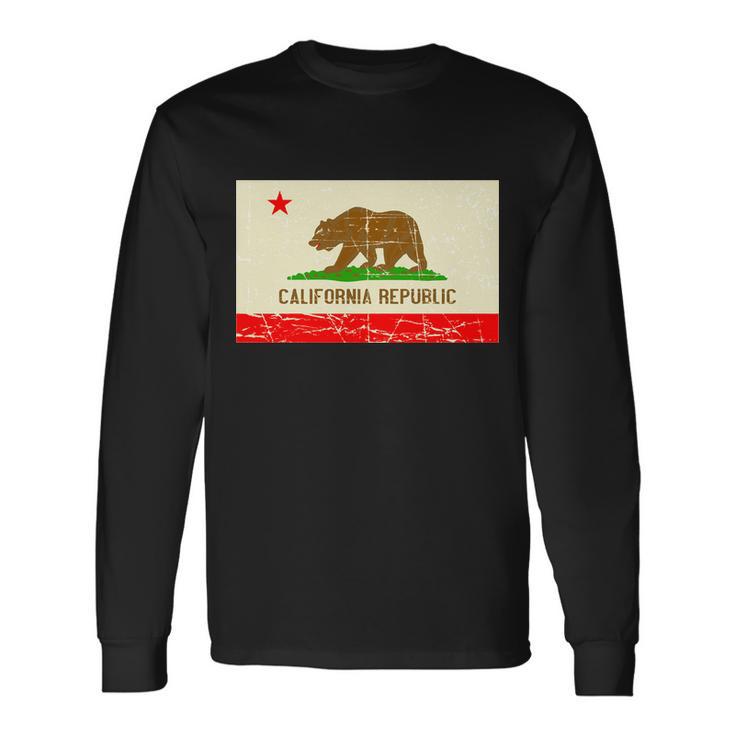 Vintage California Republic Flag Long Sleeve T-Shirt