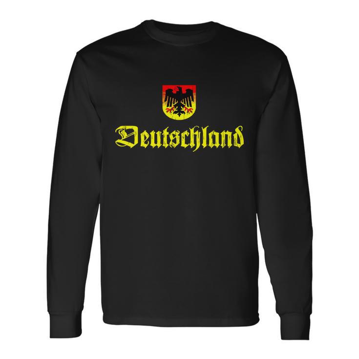 Vintage Deutschland German Logo Long Sleeve T-Shirt Gifts ideas