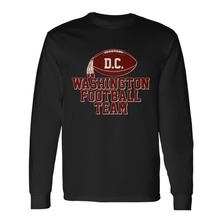 Vintage Distressed Washington Dc Football Team Tshirt Long Sleeve T-Shirt