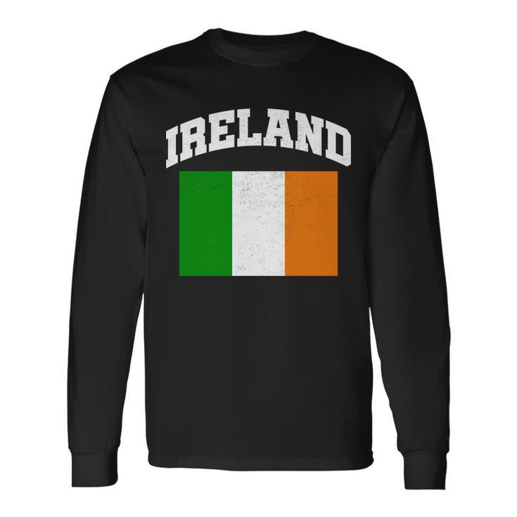 Vintage Ireland Team Flag Long Sleeve T-Shirt