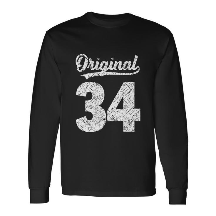 Vintage Of It´S My 34Th Birthday Long Sleeve T-Shirt Gifts ideas
