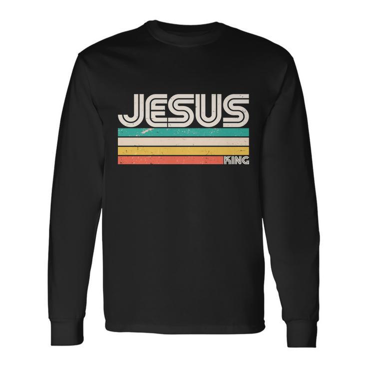 Vintage Jesus King Long Sleeve T-Shirt