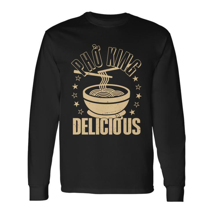 Vintage Pho King Delicious Long Sleeve T-Shirt