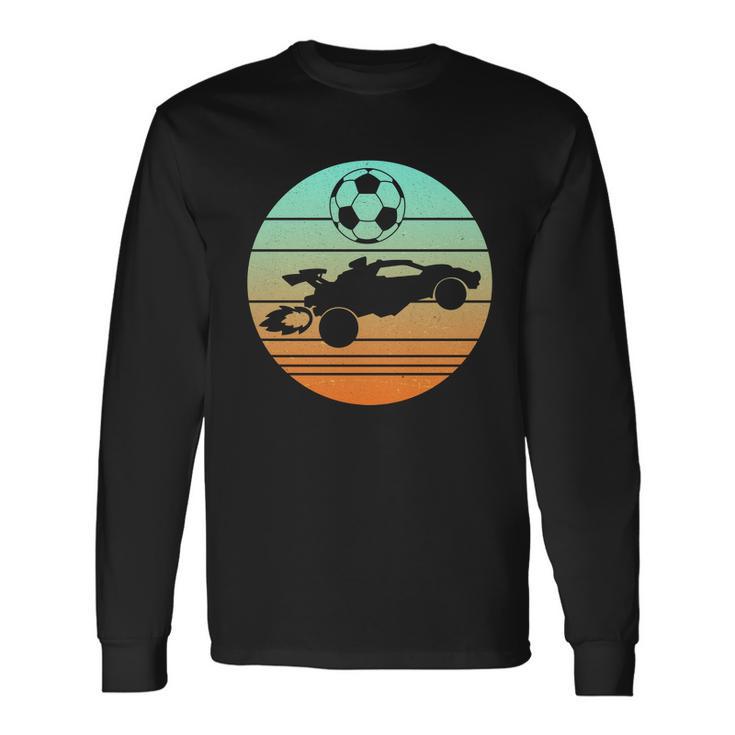 Vintage Rocket Rc Soccer Car League Gamer Long Sleeve T-Shirt