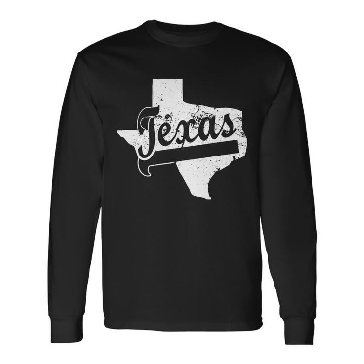 Vintage Texas State Logo Long Sleeve T-Shirt