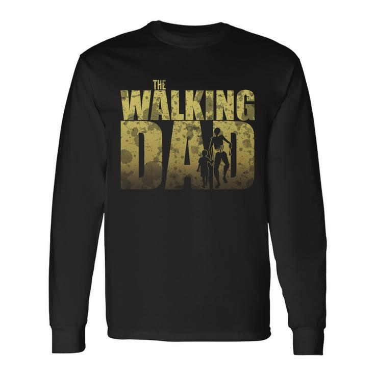 The Walking Dad Gold Logo Tshirt Long Sleeve T-Shirt
