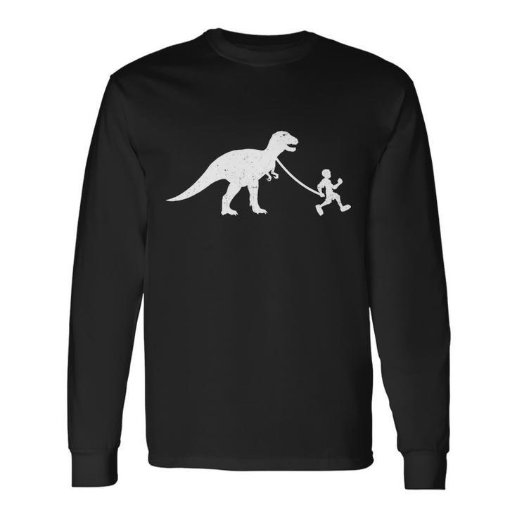 Walking My Trex Long Sleeve T-Shirt