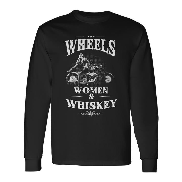 Wheels Woman & Whiskey Long Sleeve T-Shirt