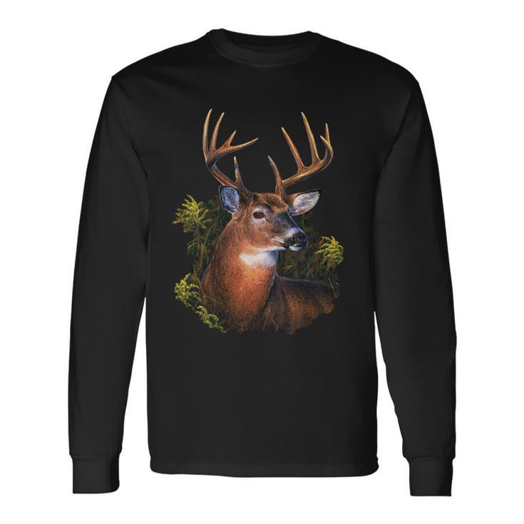 Wildlife Deer Tshirt Long Sleeve T-Shirt