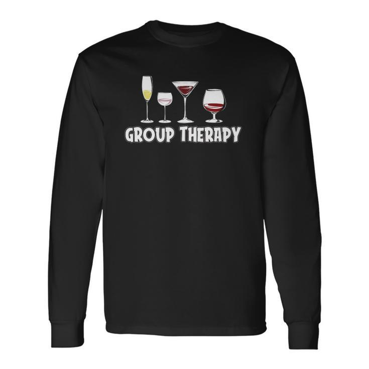 Wine Drinking Group Therapy Wine Long Sleeve T-Shirt T-Shirt
