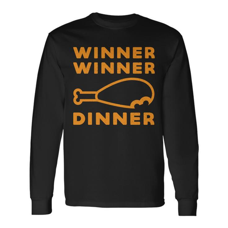 Winner Winner Chicken Dinner Gaming Long Sleeve T-Shirt Gifts ideas