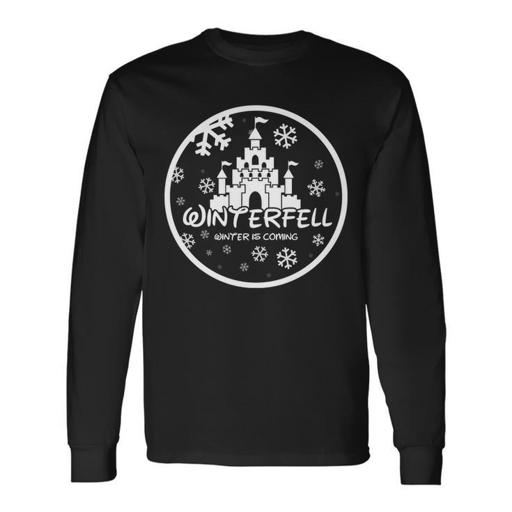 Winterfell Parody Logo Winter Is Coming Tshirt Long Sleeve T-Shirt