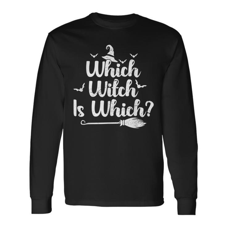 Which Witch Is Which Halloween English Grammar Teacher V2 Long Sleeve T-Shirt