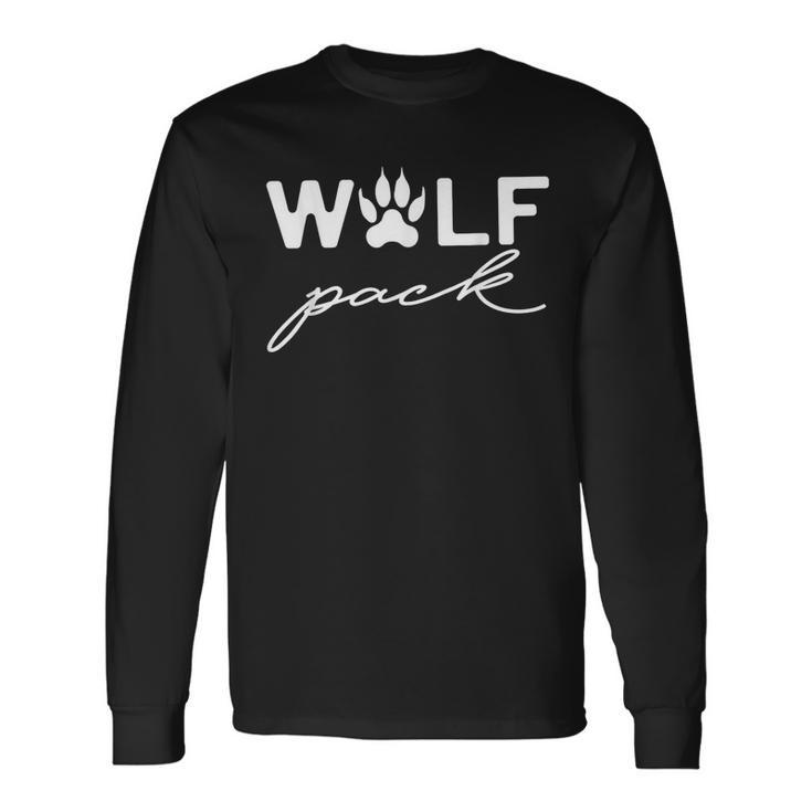 Wolf Pack Wolf Pack Matching Men Women Long Sleeve T-Shirt T-shirt Graphic Print