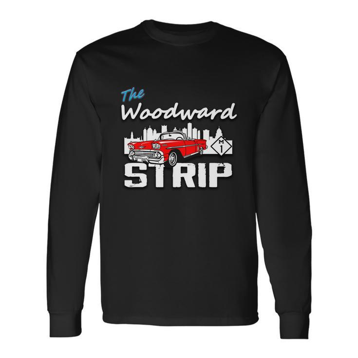 Woodward Strip Classic Car Long Sleeve T-Shirt