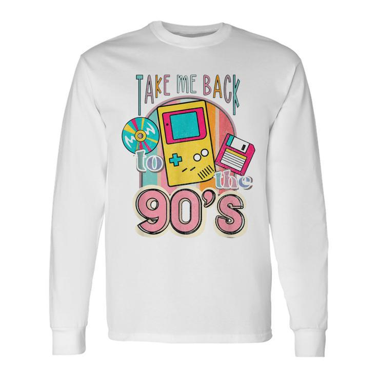 Take Me Back To The 90S Casette Tape Retro Men Women Long Sleeve T-Shirt T-shirt Graphic Print