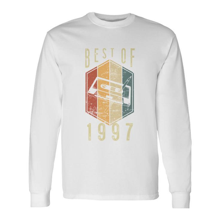 Best Of 1997 25 Year Old Cassette Tape 25Th Birthday Long Sleeve T-Shirt