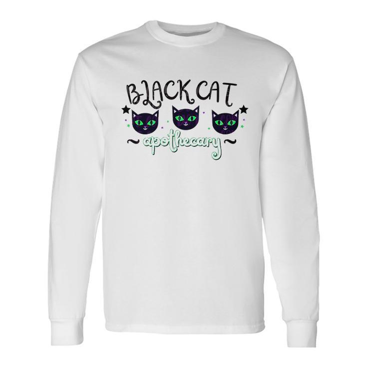 Black Cat Apothecary Halloween Long Sleeve T-Shirt