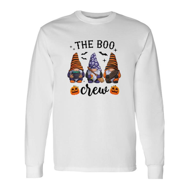 The Boo Crew Gnomes Halloween Pumpkins Long Sleeve T-Shirt