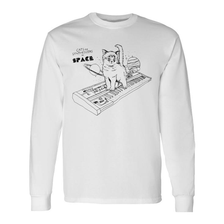 Cats On Synthesizers In Space Cat Owner Long Sleeve T-Shirt