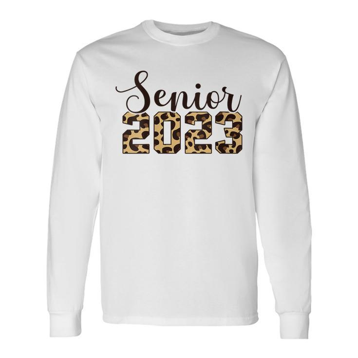 Class Of 2023 Graduation Men Women Leopard Senior 2023 Long Sleeve T-Shirt