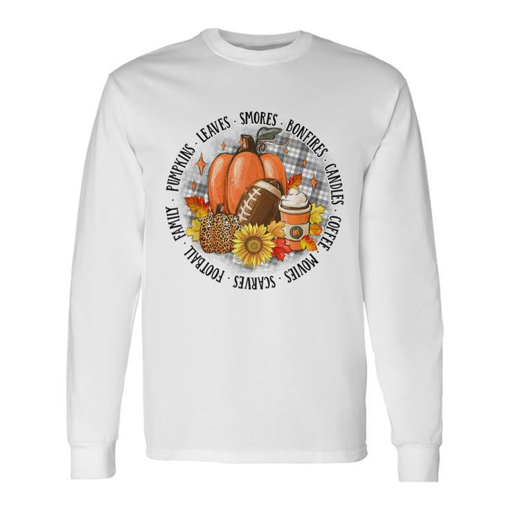 Cute Halloween Autumn Season Vibes For Autumn Lovers Long Sleeve T-Shirt