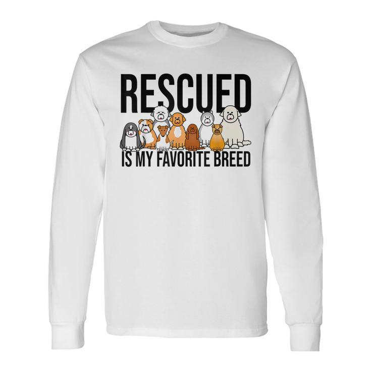 Dog Lovers For Women Men Rescue Dog Boy Long Sleeve T-Shirt