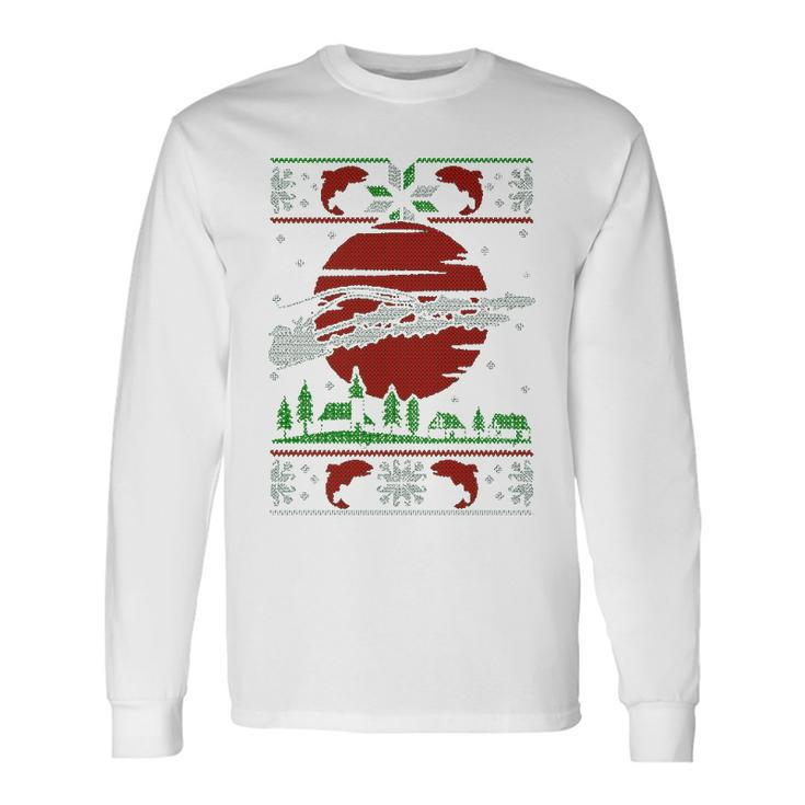 Fishing Santa Long Sleeve T-Shirt