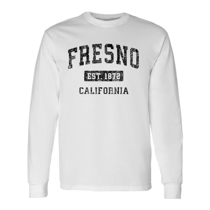 Fresno California Ca Vintage Sports Black Long Sleeve T-Shirt T-Shirt
