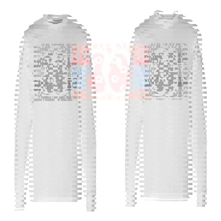 Girls 10Th Birthday Double Digits Tenth Hippie Daisy Print V2 Long Sleeve T-Shirt Gifts ideas