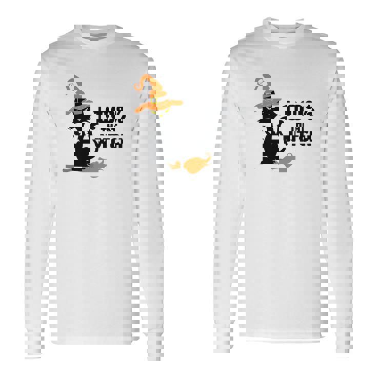 Halloween 100% That Witch Cat Long Sleeve T-Shirt