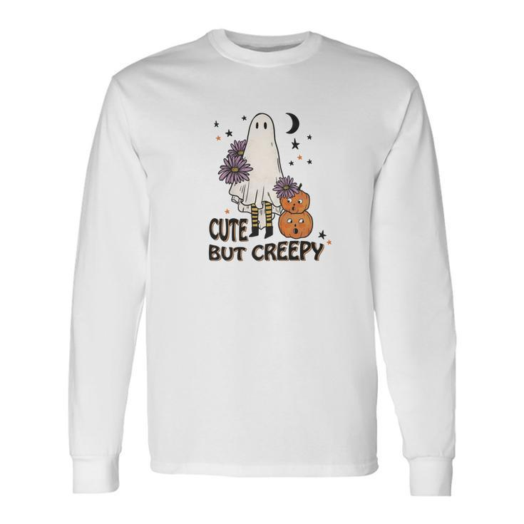 Halloween Cute But Creepy Idea Gift For You Men Women Long Sleeve T-shirt Graphic Print Unisex