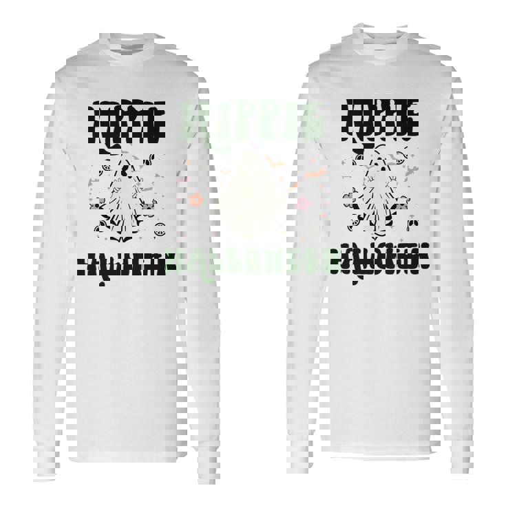 Halloween Cute Hippie Halloween Design Men Women Long Sleeve T-shirt Graphic Print Unisex Gifts ideas