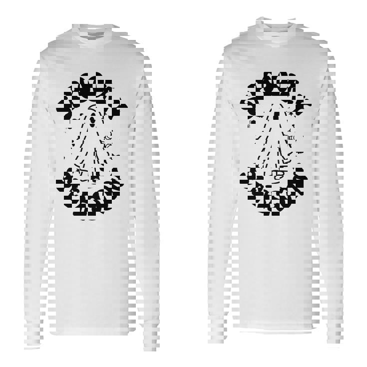 Halloween It_ Spooky Season Custom Gift Men Women Long Sleeve T-shirt Graphic Print Unisex