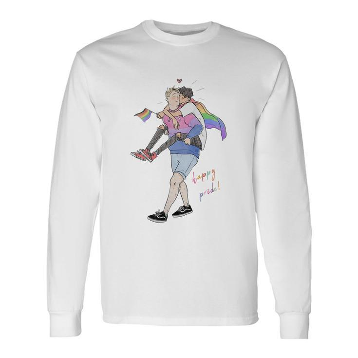 Heartstopper Lgbt Lover Nick And Charlie Happy Pride Long Sleeve T-Shirt Gifts ideas