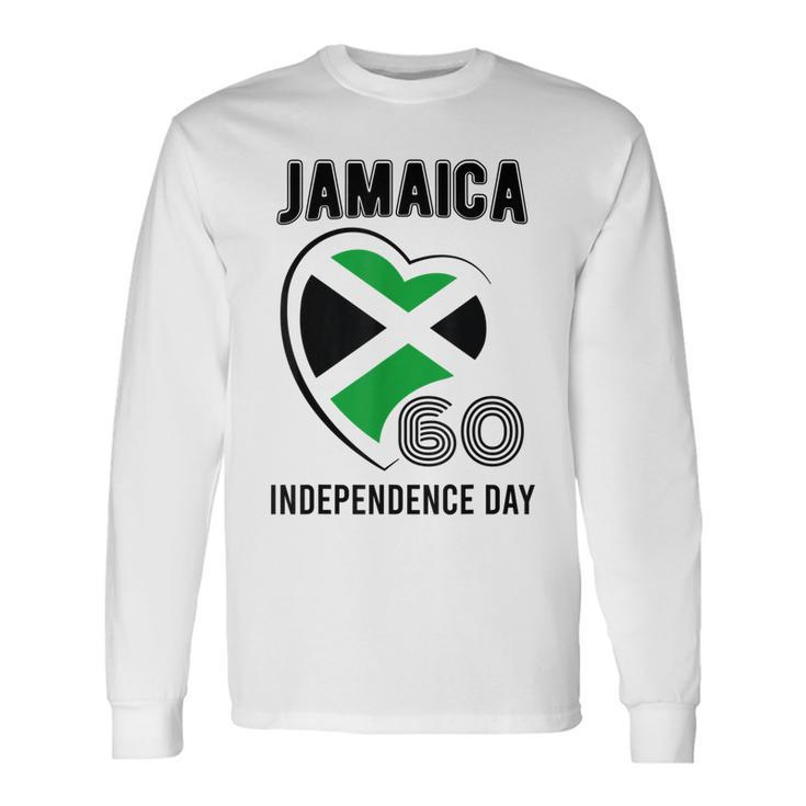 Jamaica 60Th Independence Day Jamaica 60 Independence Yellow Long Sleeve T-Shirt