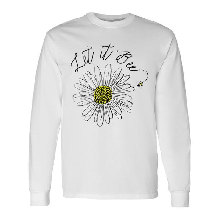 Let It Bee Hippie Sun Flower Zone Long Sleeve T-Shirt