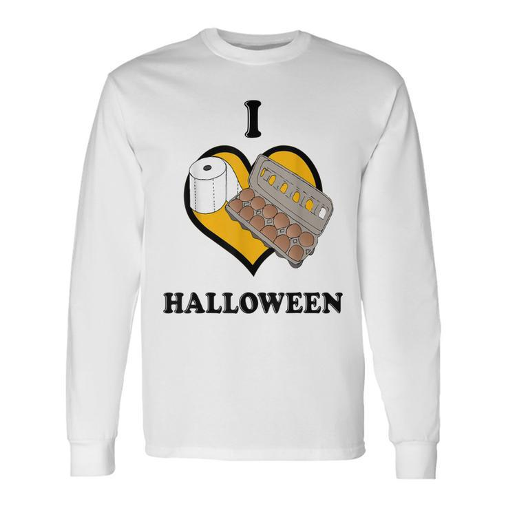 I Love Halloween Meme Instant Costume Quarantine Long Sleeve T-Shirt