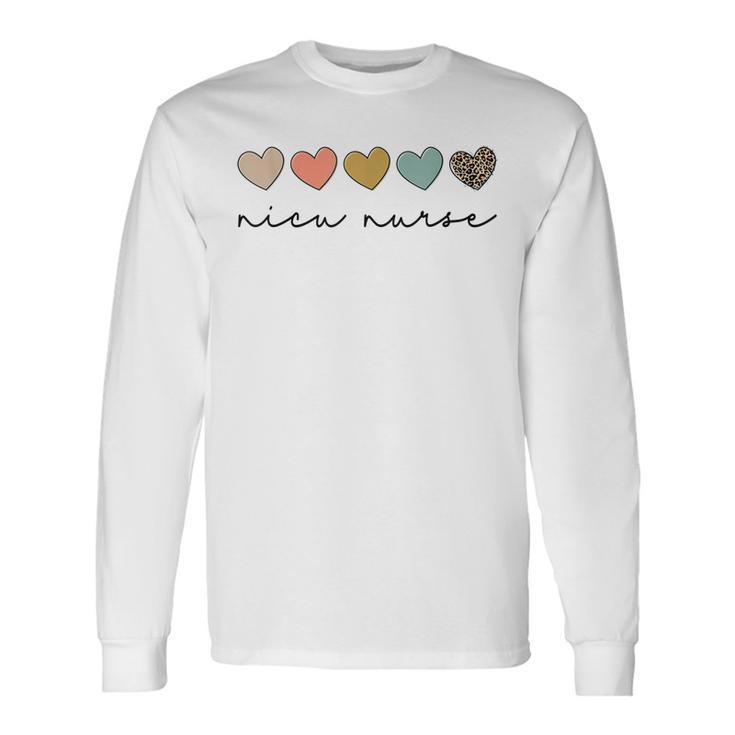 Nicu Nurse Neonatal Icu Nurse Infant Care Specialist Newborn V2 Long Sleeve T-Shirt