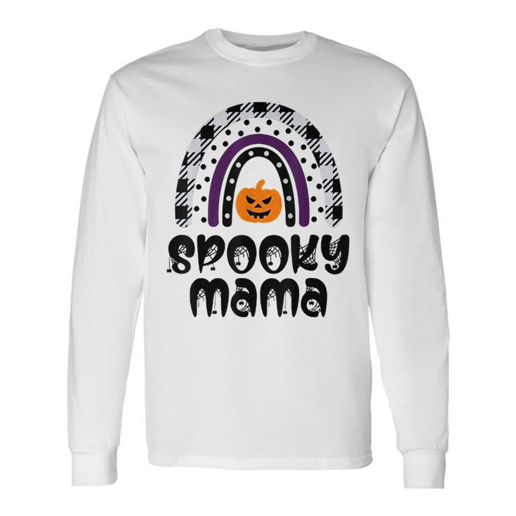 One Spooky Mama Halloween Costume Matching Long Sleeve T-Shirt