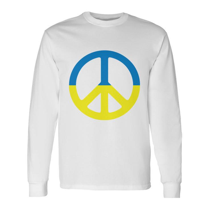 Peace In Ukraine Tshirt Long Sleeve T-Shirt