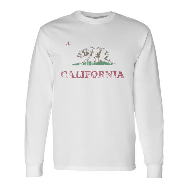 Retro California Republic Flag V2 Long Sleeve T-Shirt T-Shirt Gifts ideas