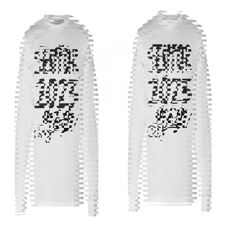 Senior Mom 2023 Cute Heart Marching Band Parent Class 2023 Long Sleeve T-Shirt Gifts ideas