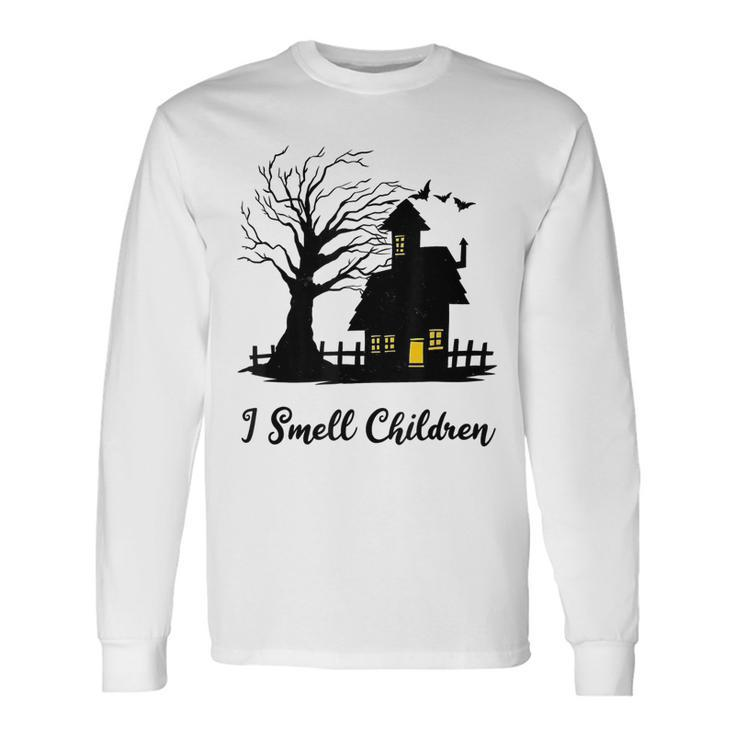 I Smell Children Costume Halloween Witch House Long Sleeve T-Shirt