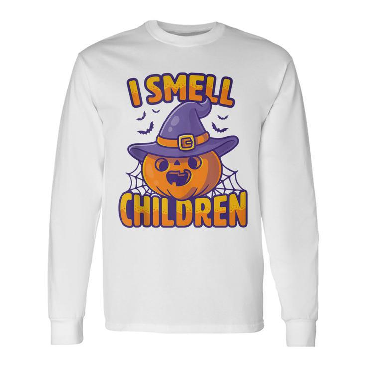 I Smell Children Dad Mom Teacher Halloween Costume V3 Long Sleeve T-Shirt