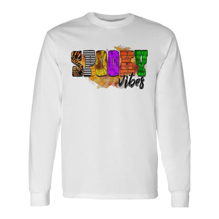 Spooky Vibes Group Matching Halloween Costume Long Sleeve T-Shirt