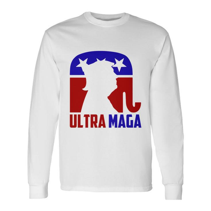 Ultra Maga Shirt Pro Trump Anti Biden Republican Tshirt Long Sleeve T-Shirt