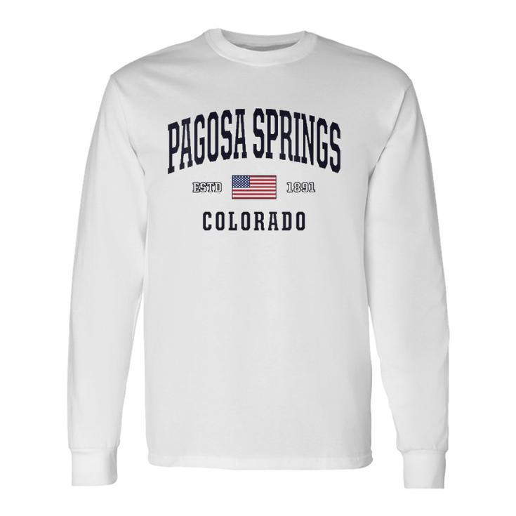 Usa Flag Stars &Amp Stripes Pagosa Springs Colorado Long Sleeve T-Shirt T-Shirt